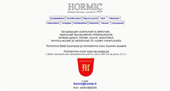 Desktop Screenshot of hormic.fi