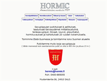 Tablet Screenshot of hormic.fi